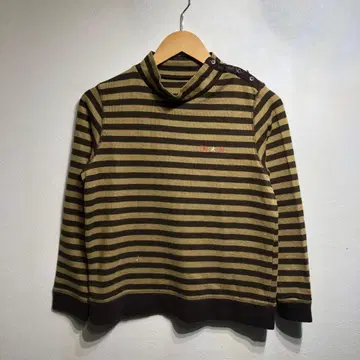 하이넥 스트라이프 상의