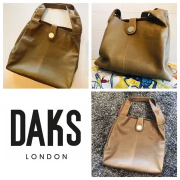 [ 새상품급 ] DAKS 닥스 브라운 일본제 가죽 숄더백 A4