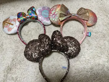 디즈니 머리띠 스팽글 스몰 월드 40주년