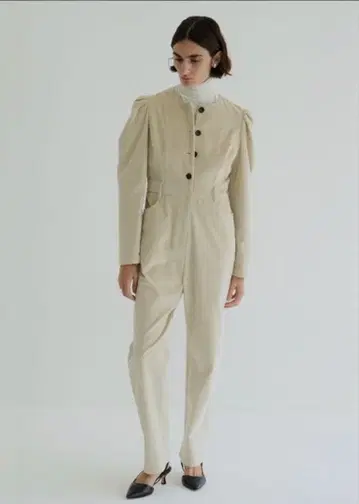 CLANE 클라네 코듀로이 점프 수트 아이보리