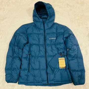 몽벨 네쥬 다운 후드티 Men's L 블루 미사용 완판템 택 포함