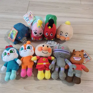 호빵맨 봉제 인형 9체 세트 프리치이