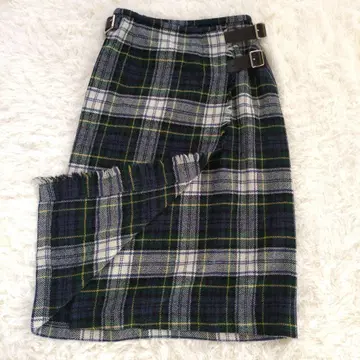 오닐 오브 더블린 헤비 트위드 플리츠 퀼트 스커트