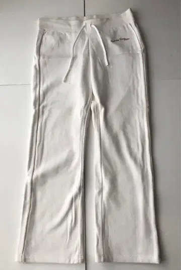 타미 힐피거 화이트 조거 팬츠