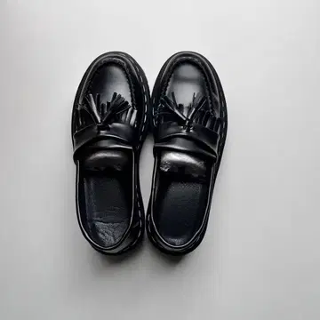 통굽 태슬 로퍼 블랙 여성용 남성용 캐주얼 24.5cm 새상품