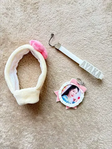 NiziU 응원봉 커버 캔뱃지 키링