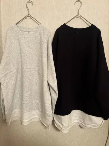 시마무라 크로시 속기모 밑단 도킹 트레이닝복 2장 세트