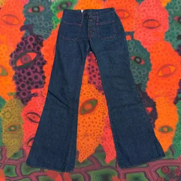 플레어 데님 히피 70s vintage