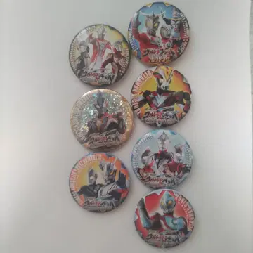 울트라맨 캔뱃지 7개 세트