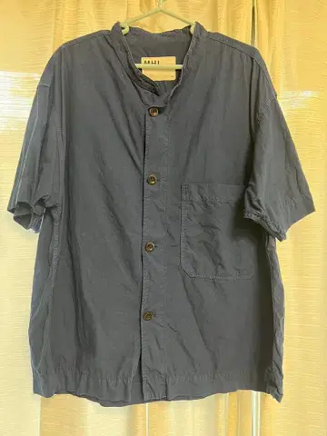 MHL, 네이비 반팔 셔츠 M