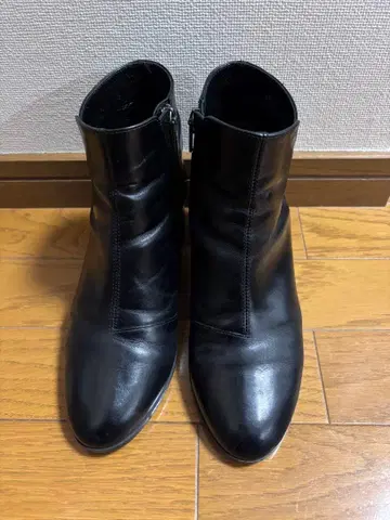 REGAL 숏부츠 22.5cm 블랙 사이드 지퍼 버클