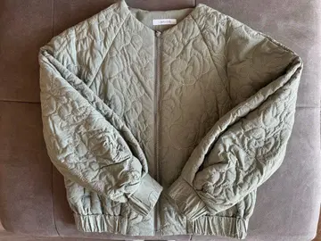 SIMPLICITE 퀼팅 자켓 올리브 그린