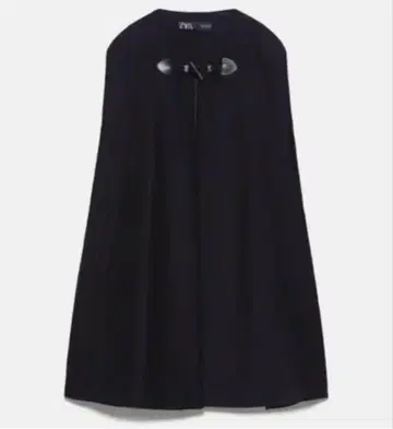 [ 새상품급 ] ZARA MANTECO 케이프 코트 울 판초 포켓 부착