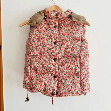 BLANC basque 꽃무늬 다운 베스트 M