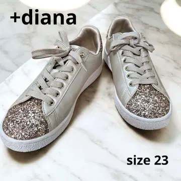 [ +diana ] 골드 글리터 스니커즈 23.0cm