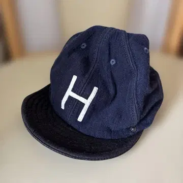 DECHO 네이비 H 자수 야구 모자