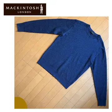 MACKINTOSH LONDON 긴팔 울 니트 네이비 M