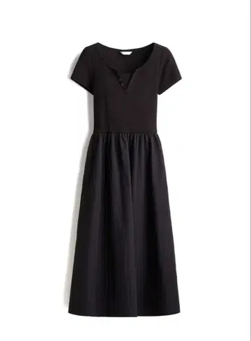 플레어 스커트 원피스 블랙