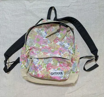 OUTDOOR 꽃무늬 백팩 데이팩 리버티 핑크