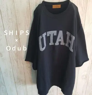 SHIPS 별주 Odub 제품 염색 컷오프 티셔츠