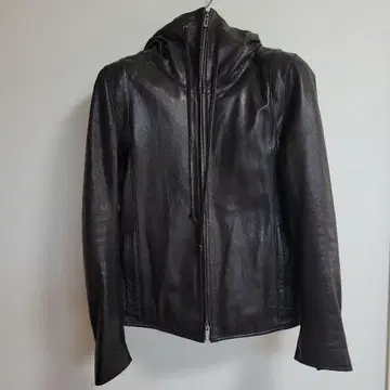 DOMENICO+SAVIO 후드 가죽 자켓