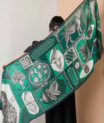 새상품급 이누이 에디션 울 100% 대형 스톨