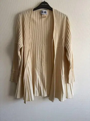 DE LUXE 리브 가디건 아이보리