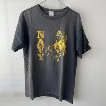 챔피언 네이비 티셔츠 M 사이즈 그레이