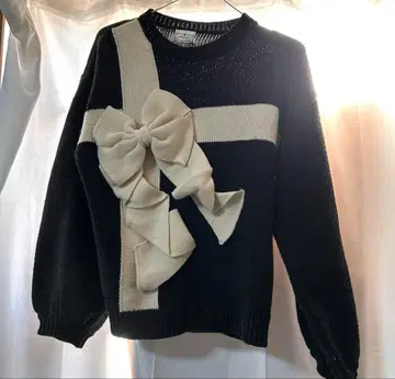 메리제니 선물 리본 니트