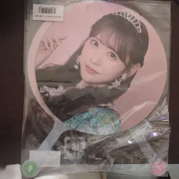 사쿠라이 유이 부채 핑크 배경