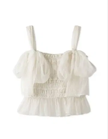 [ SNIDEL ] 셔링 리본 뷔스티에