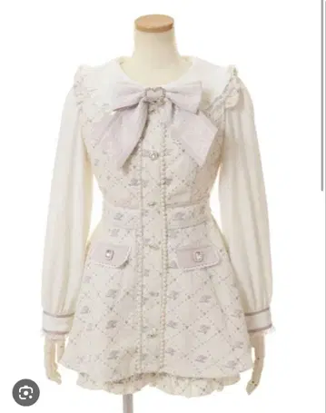 리즈리사 모노그램 리본 트위드 셋업