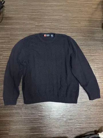 CHAPS 네이비 케이블 니트 스웨터 L/G