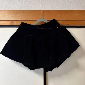 RANDY 벨벳 벌룬 미니 스커트