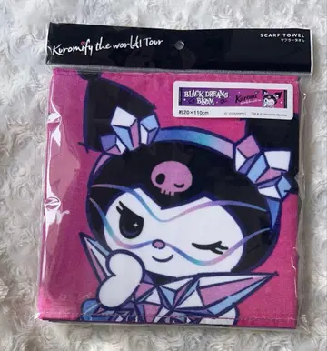 유니버셜 한정 쿠로미 라이브 세계 쿠로미화 투어 머플러 타월