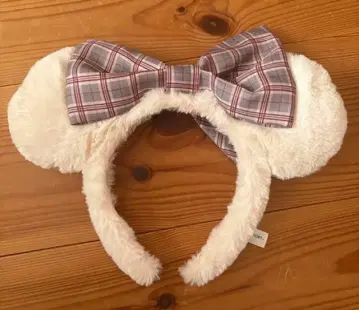 귀 달린 머리띠 체크 무늬 리본 리루린린 2024
