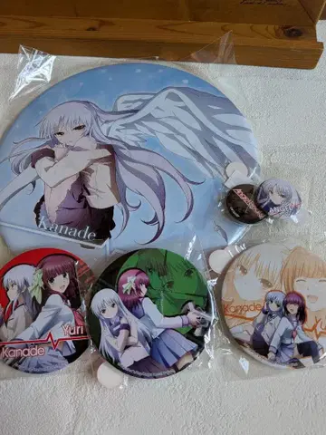 애니복권 Angel Beats! A상 빅 사이즈 캔뱃지 타치바나 카나데