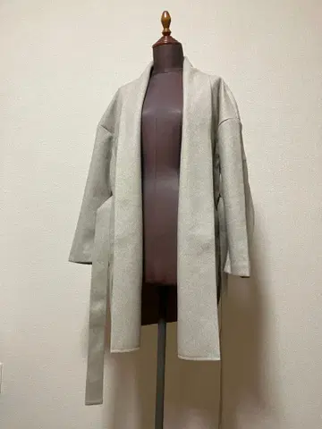 나노 유니버스 베이지 계열 롱 코트 벨트 포함