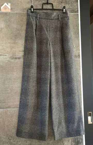 KNOTT 울 캐시미어 체크 팬츠 일본제