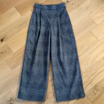 KNOTT 울 캐시미어 체크 팬츠 일본제