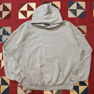 90s USA제 Russell 후드티 그레이 무지 후디