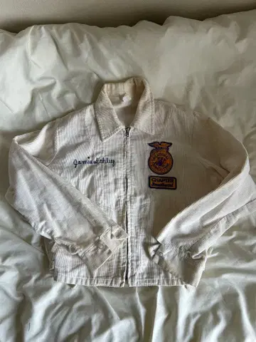 60s 70s FFA 자켓 화이트 vintage