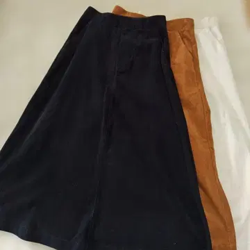 무인양품 나무 열매에서 만든 카포크 혼방 코듀로이 플레어 스커트 여성 M