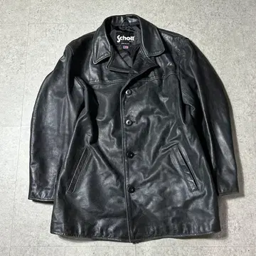 Schott 올 가죽 카 코트 L USA 제조