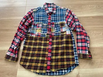 패치워크 플란넬 셔츠