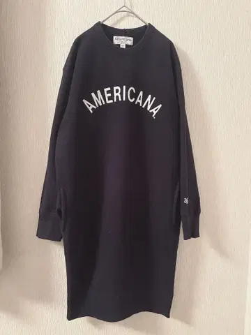 아메리카나 로고 맨투맨 원피스