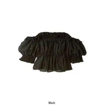 볼륨 개더 오프숄더 블라우스
