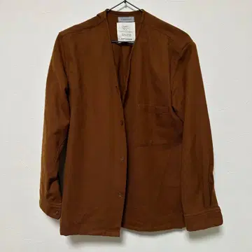 MARKAWARE 오가닉 울 브라운 셔츠