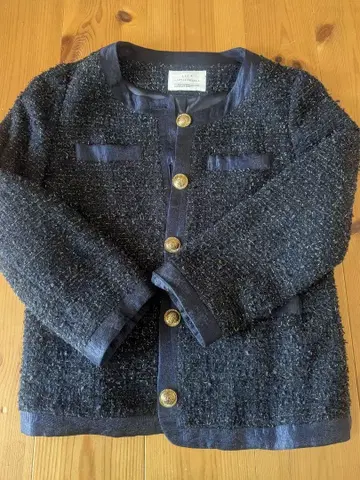 LUCA 네이비 노카라 자켓