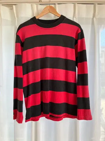 BARBARIAN 적자색 블랙 스트라이프 트레이닝복 M